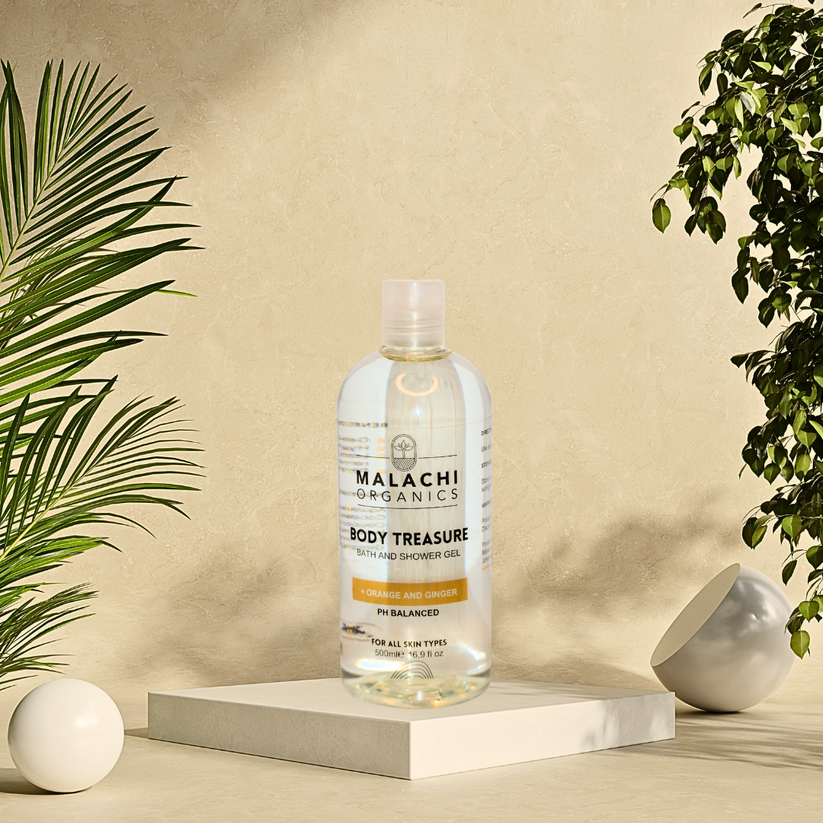BODY TREASURE BATH AND SHOWER GEL – Malachi Organics